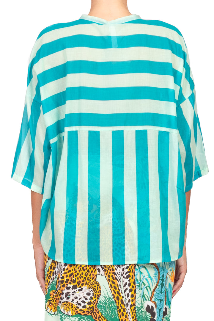 Tensione In - Camicia in mussola rigata Art. PE260525