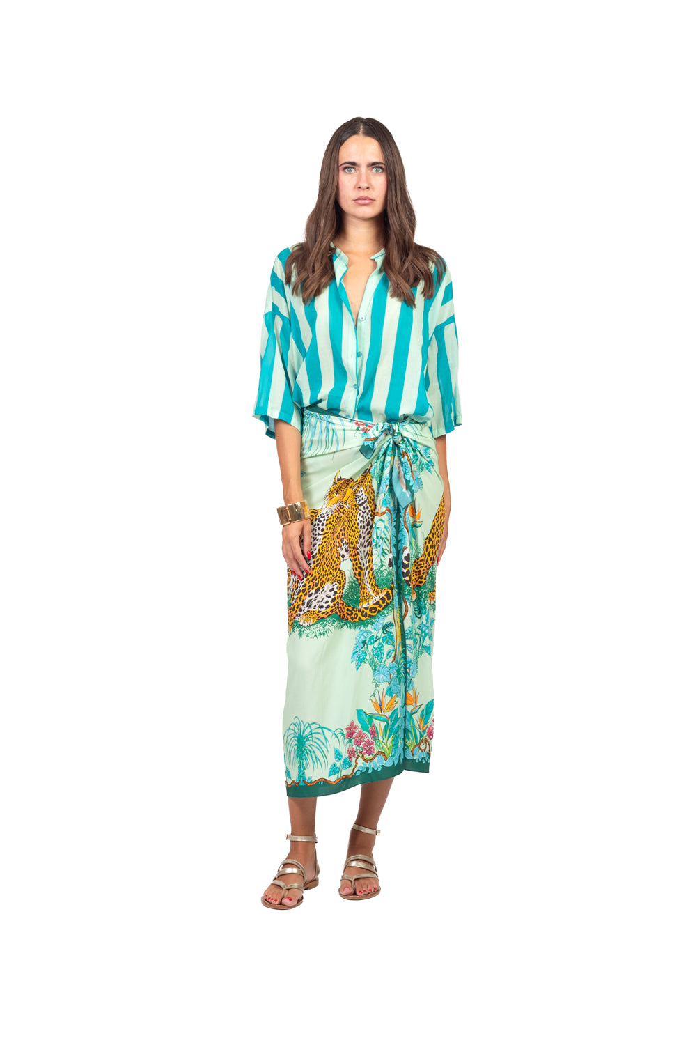 Tensione In - Camicia in mussola rigata Art. PE260525