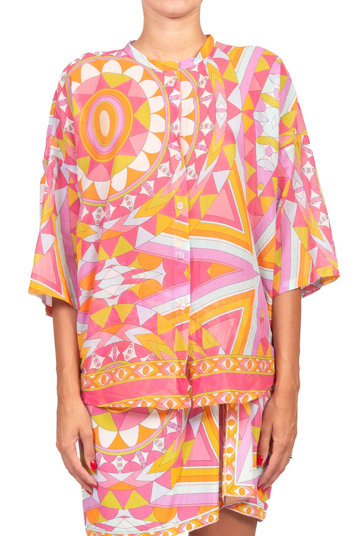 Tensione In - Camicia in mussola fantasia Art. PE260546