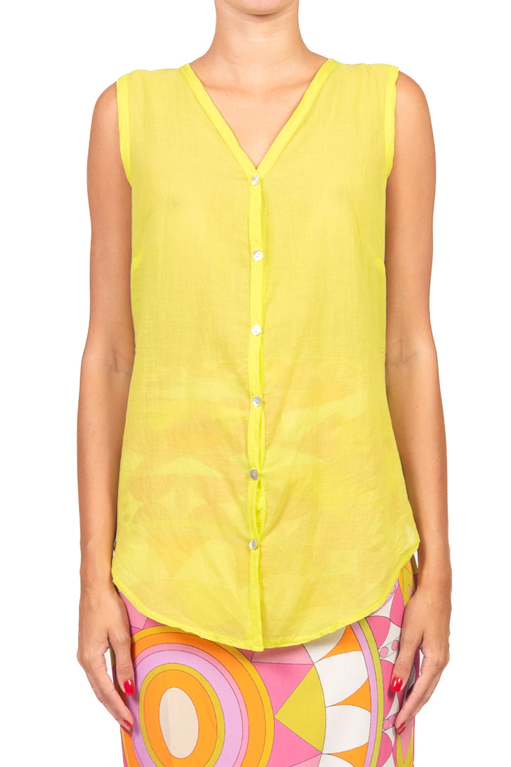 Tensione in - Camicia smanicata in mussola Art. F9140C35RPE26