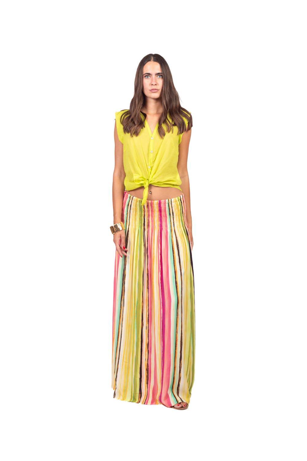 Tensione In - Gonna rigata con elastico Art. PE260513