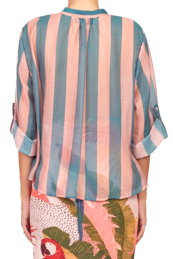 Have One - Camicia rigata collo coreano Art. CVS-Q422