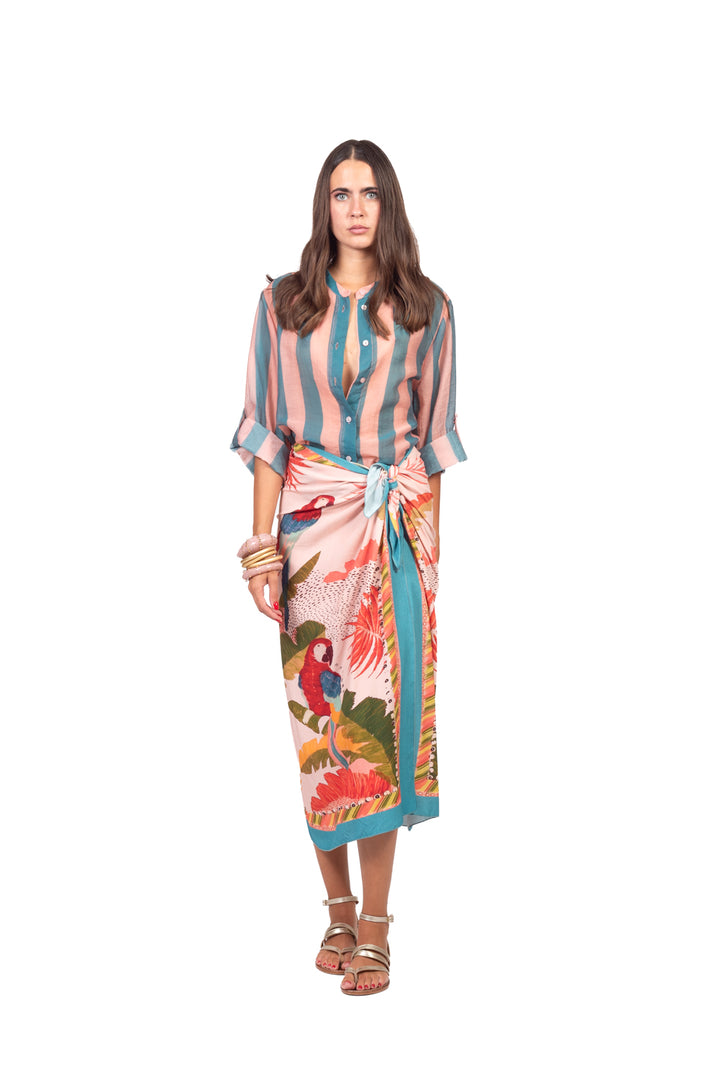 Have One - Camicia rigata collo coreano Art. CVS-Q422