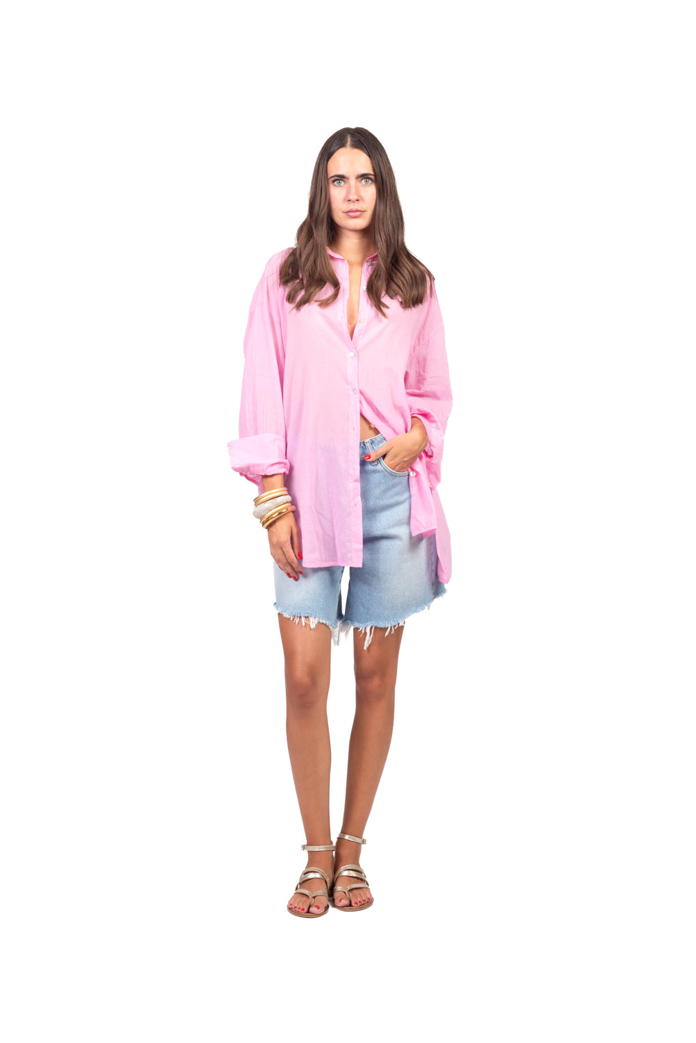 Tensione In - Camicia over con spacchetti Art. FA759C35R-PE26