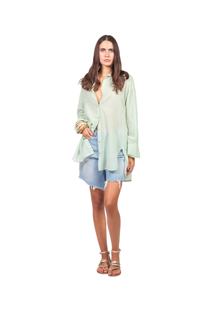 Tensione In - Camicia over con spacchetti Art. FA759C35R-PE26