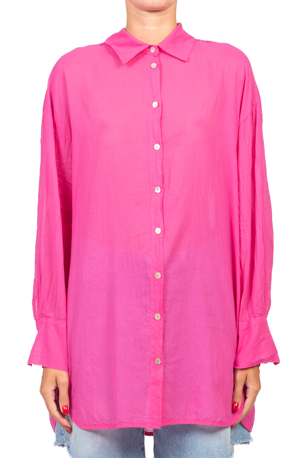 Tensione In - Camicia over con spacchetti Art. FA759C35R-PE26