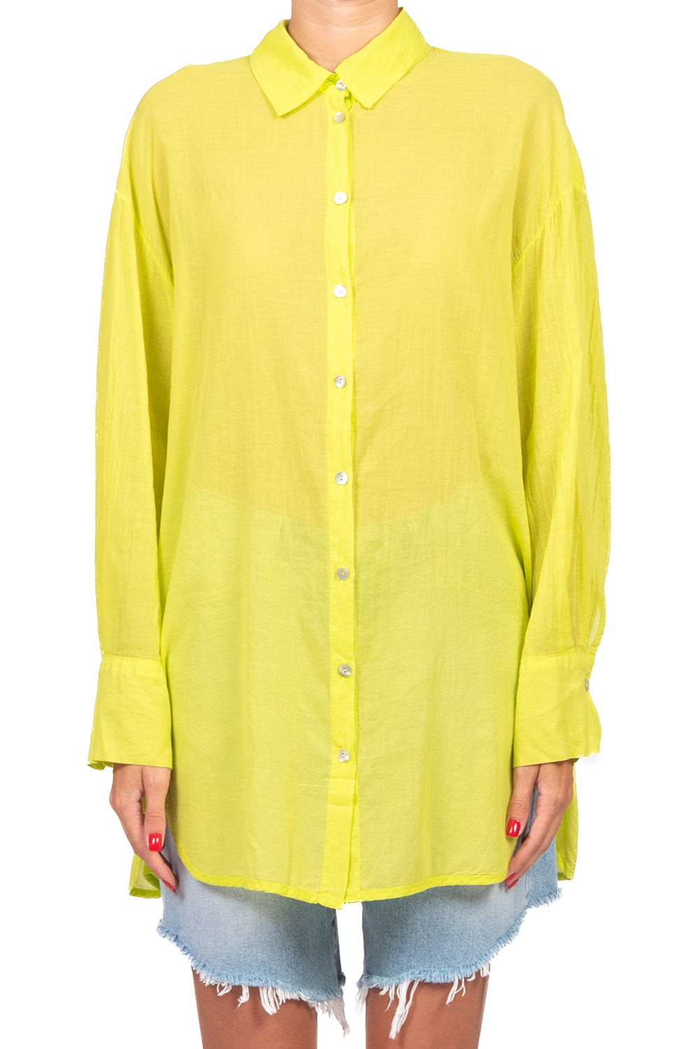 Tensione In - Camicia over con spacchetti Art. FA759C35R-PE26