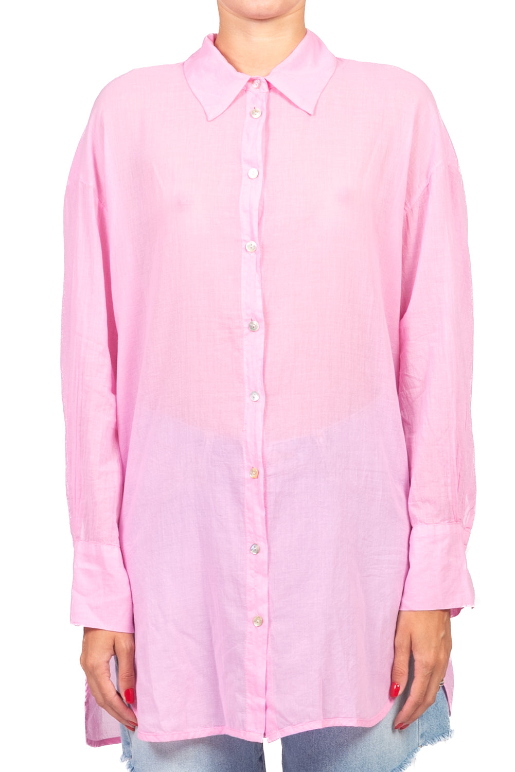 Tensione In - Camicia over con spacchetti Art. FA759C35R-PE26