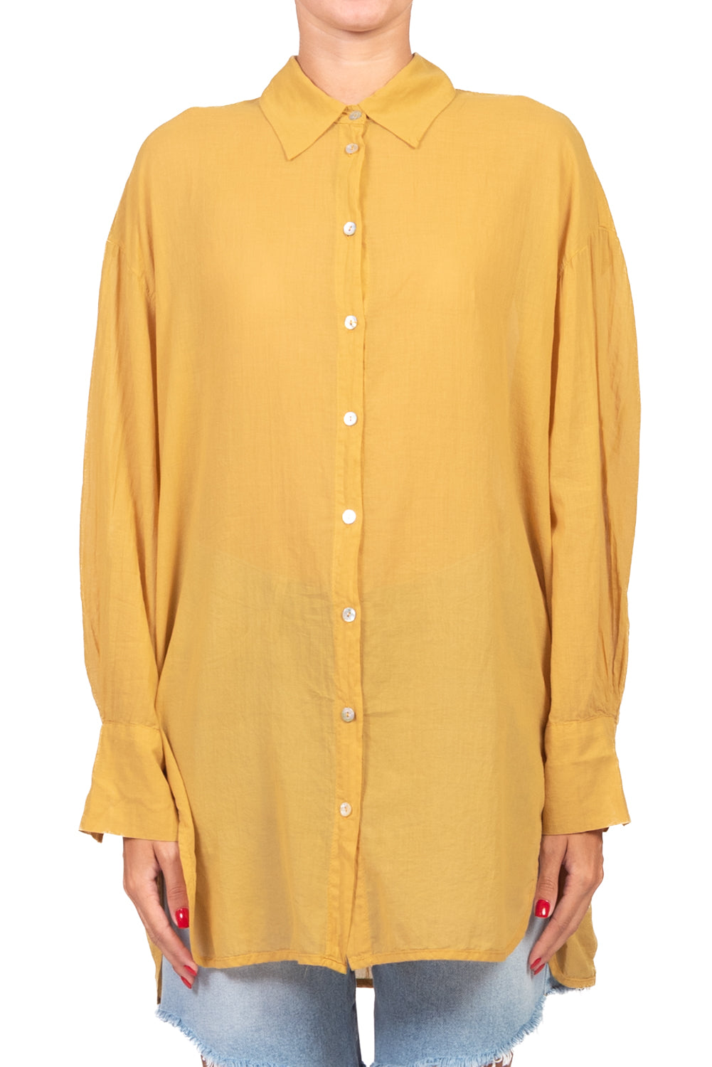 Tensione In - Camicia over con spacchetti Art. FA759C35R-PE26
