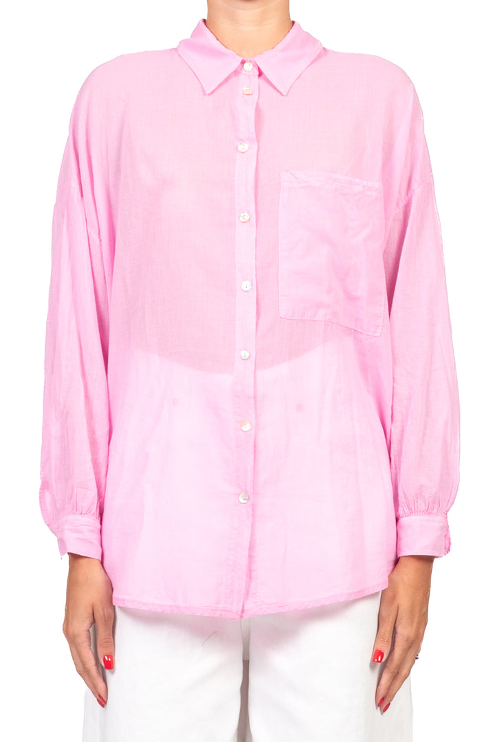 Tensione In - Camicia over in mussola con taschino Art. F8021C35R-PE26