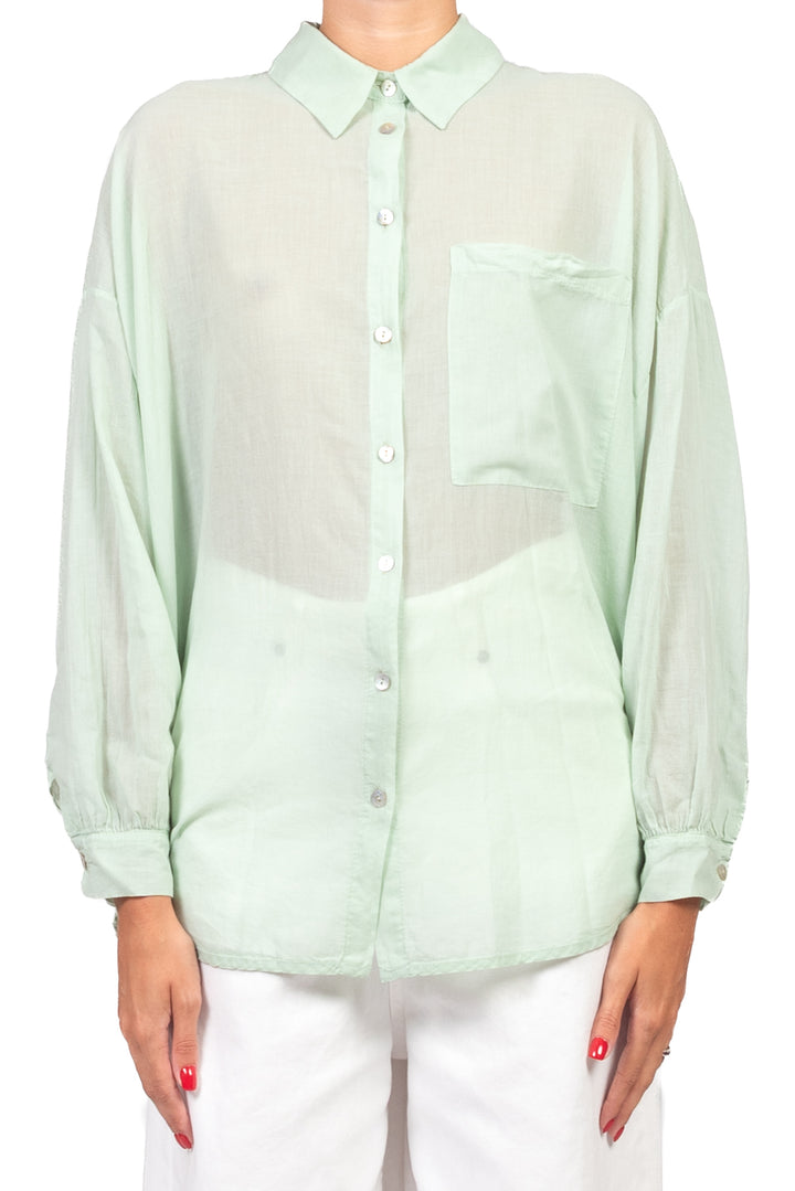 Tensione In - Camicia over in mussola con taschino Art. F8021C35R-PE26