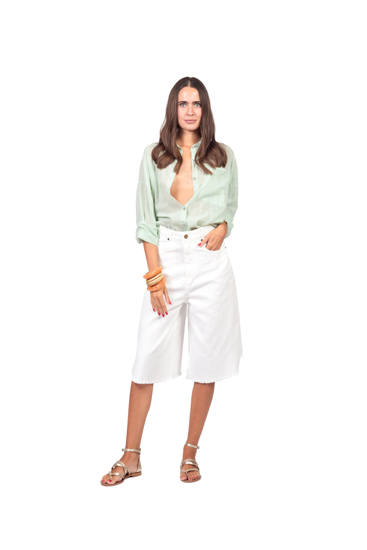 Tensione In - Camicia over in mussola con taschino Art. F8021C35R-PE26