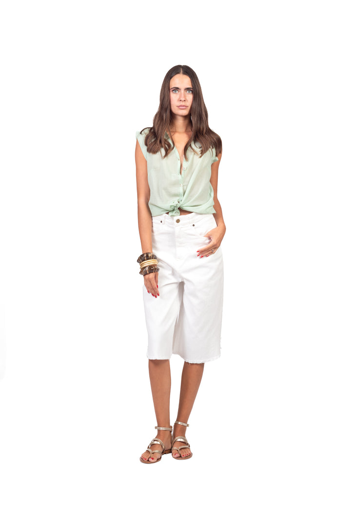 Tensione In - Camicia smanicata in mussola Art. H094C35R-PE26