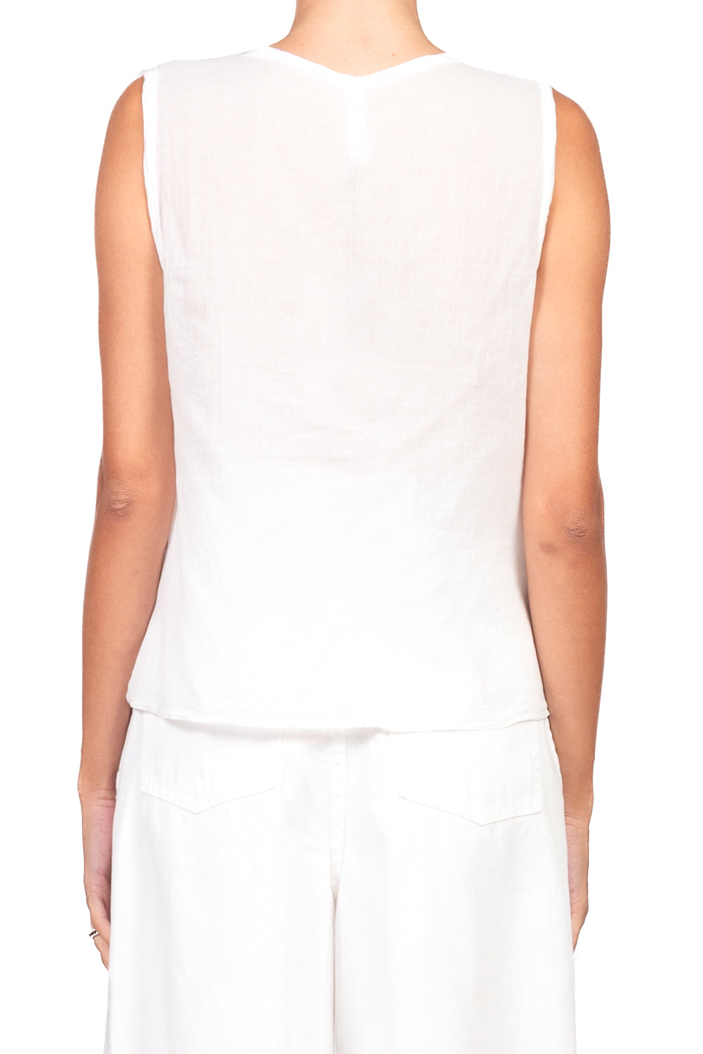 Tensione in - Camicia smanicata in mussola Art. F9140C35RPE26