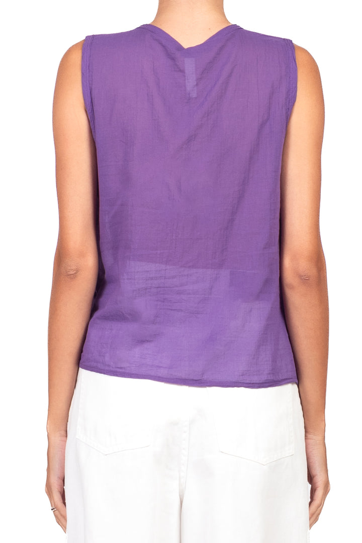 Tensione in - Camicia smanicata in mussola Art. F9140C35RPE26