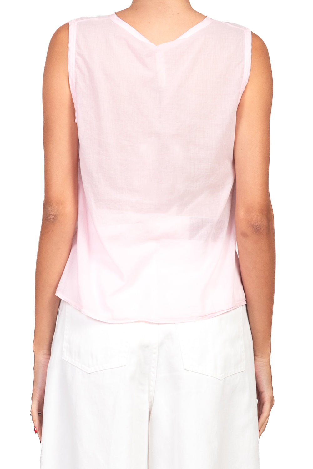 Tensione in - Camicia smanicata in mussola Art. F9140C35RPE26
