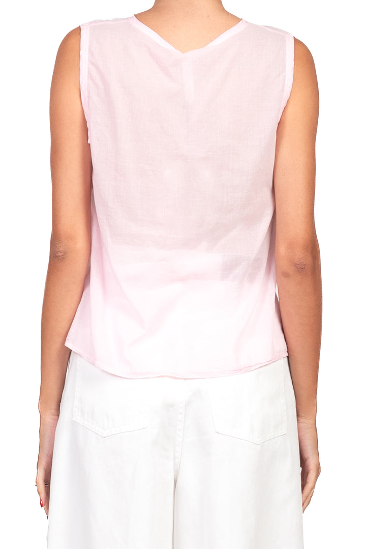 Tensione in - Camicia smanicata in mussola Art. F9140C35RPE26