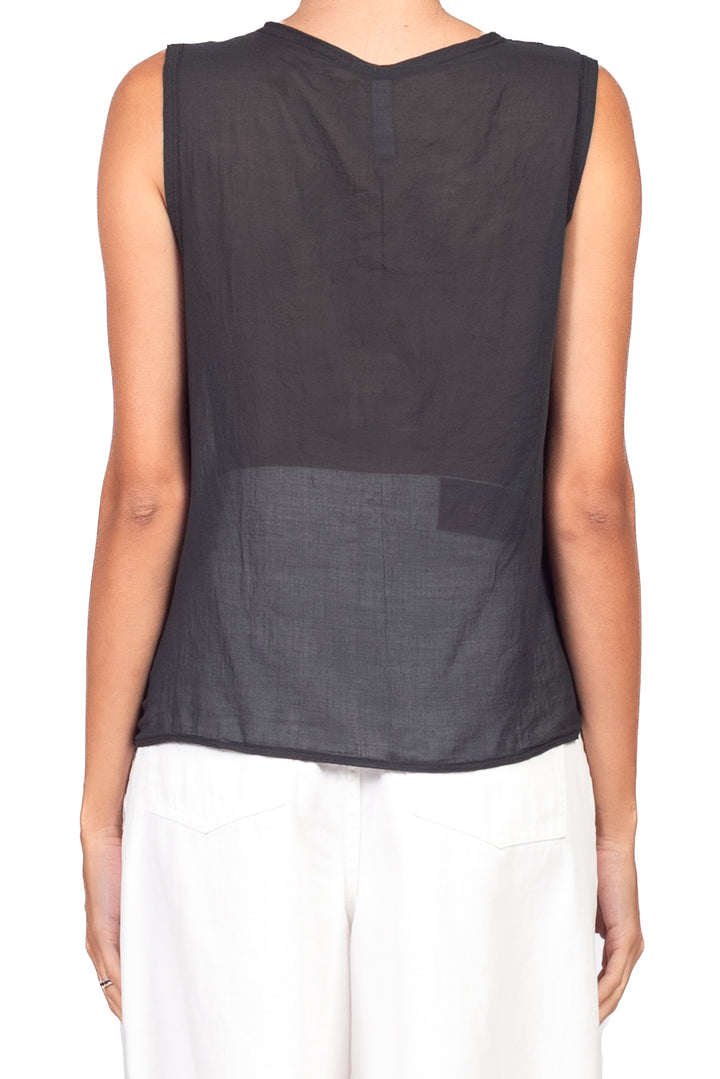Tensione in - Camicia smanicata in mussola Art. F9140C35RPE26