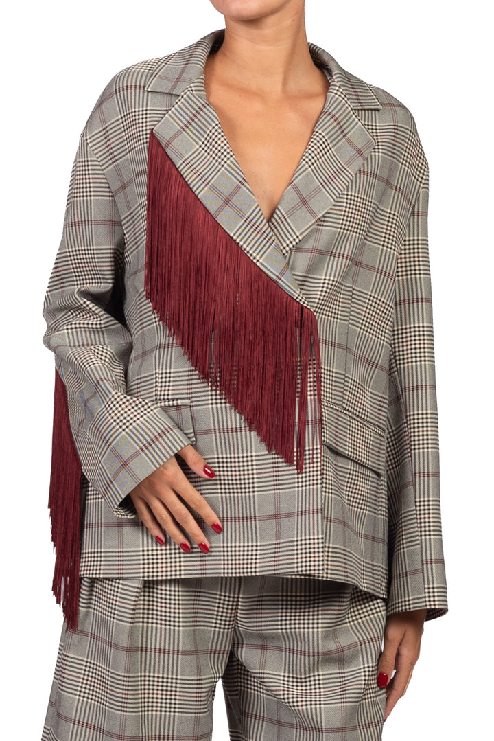 Tensione In - Giacca galles con frange Art. 27B6295