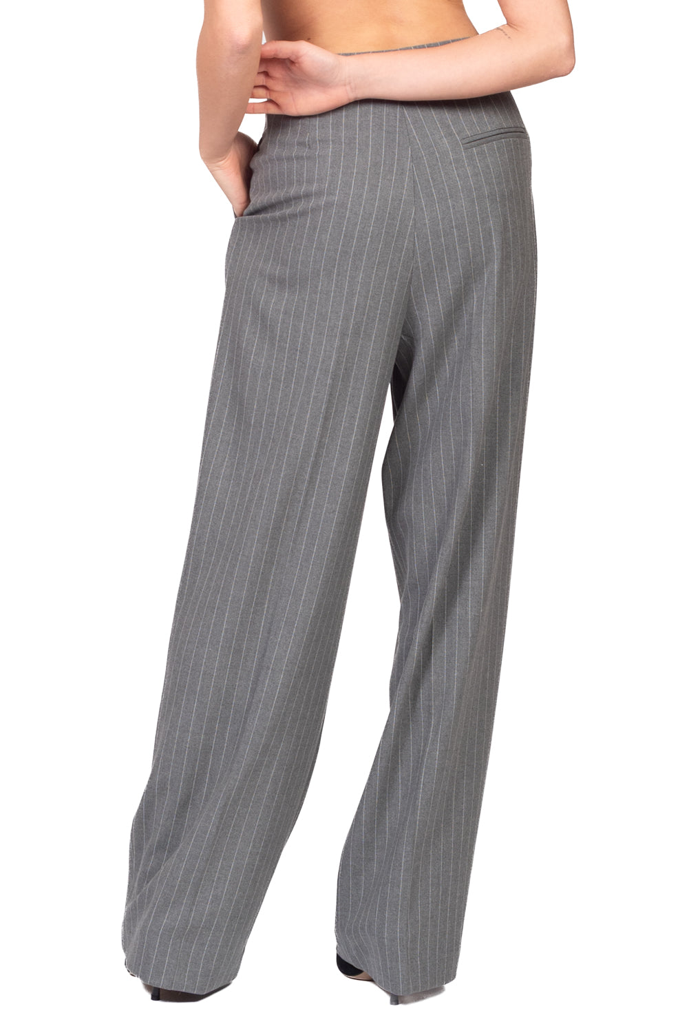 Vicolo - Pantalone palazzo gessato Art. TAC1347