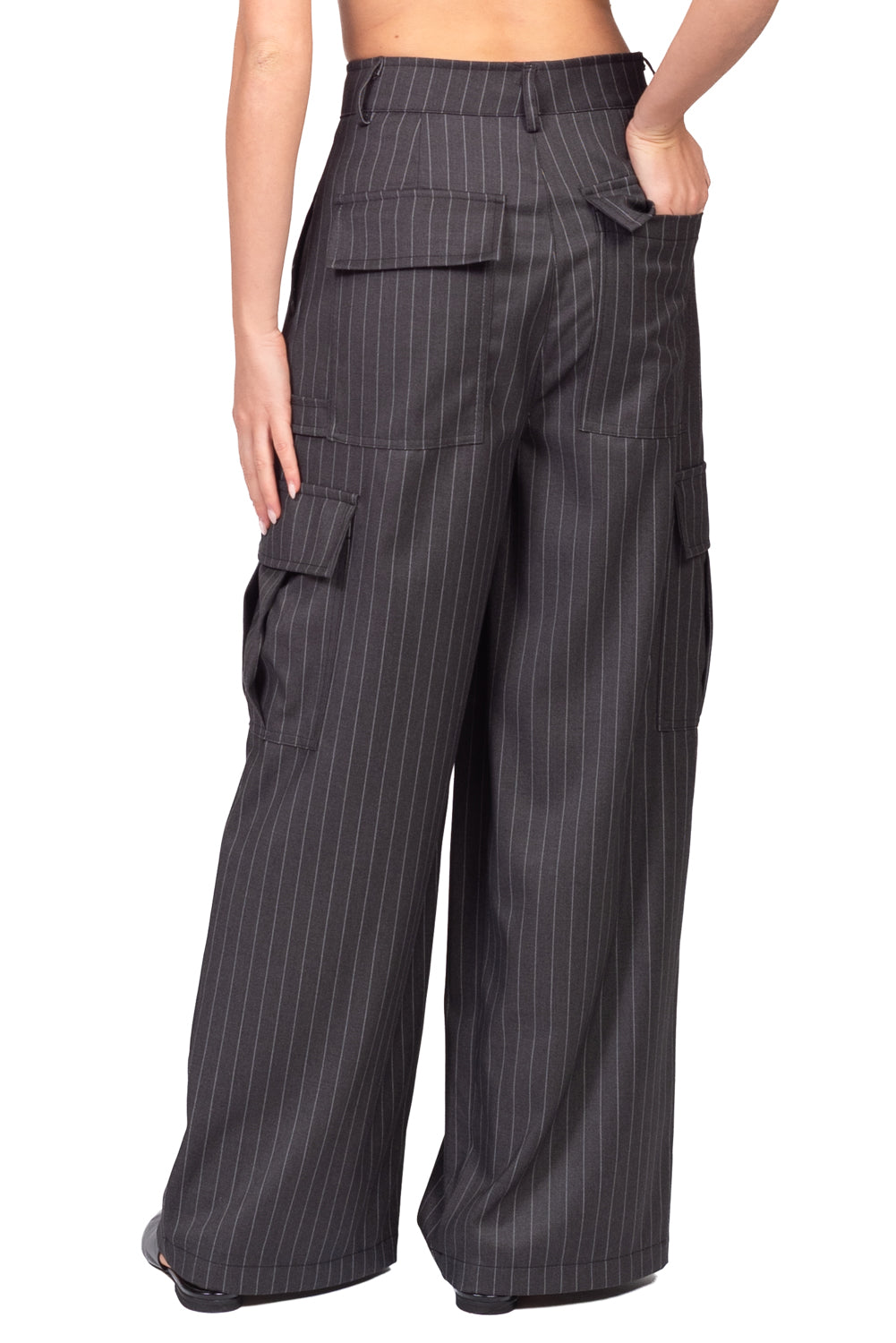 Vicolo - Pantalone cargo gessato Art. TAC1273