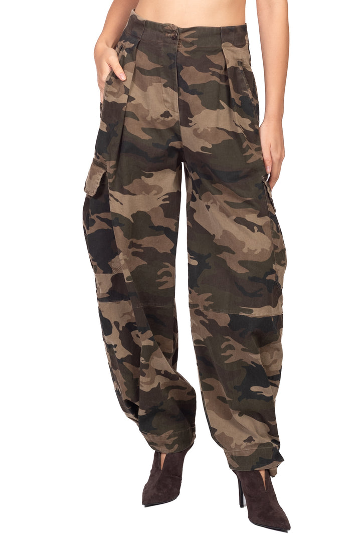 Tensione In - Pantalone cargo barrel camouflage Art. 40455