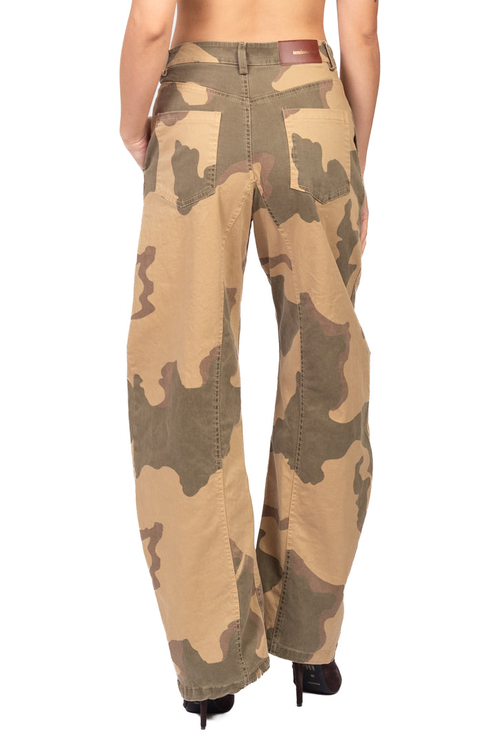 Tensione In - Pantalone barrel camouflage Art. W26P580