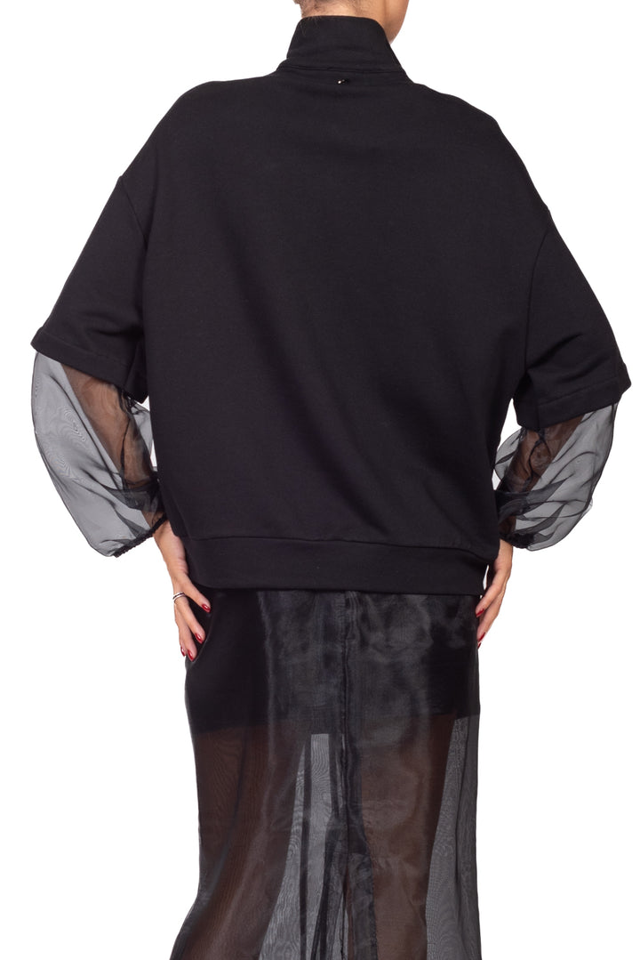 Dixie - Felpa maniche organza Art. FAU9KGS