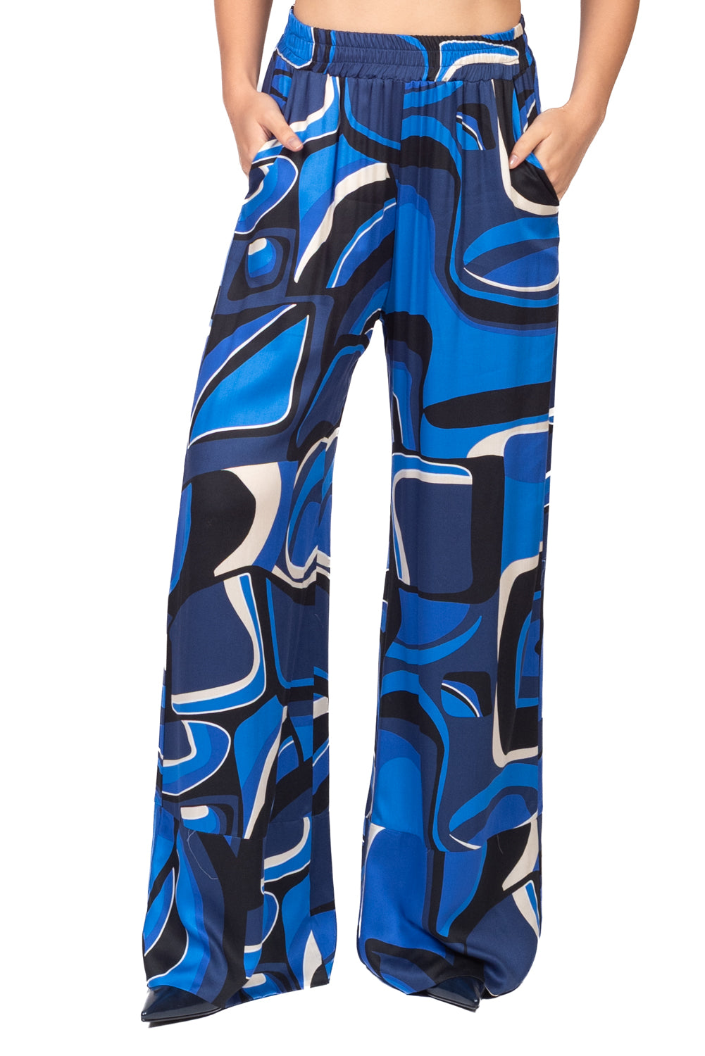 Tensione In - Pantalone palazzo fantasia Art. 40271