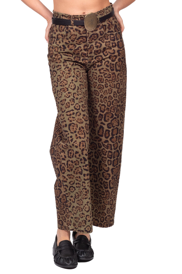 Tensione In - Pantalone barrel animalier Art. W26P545