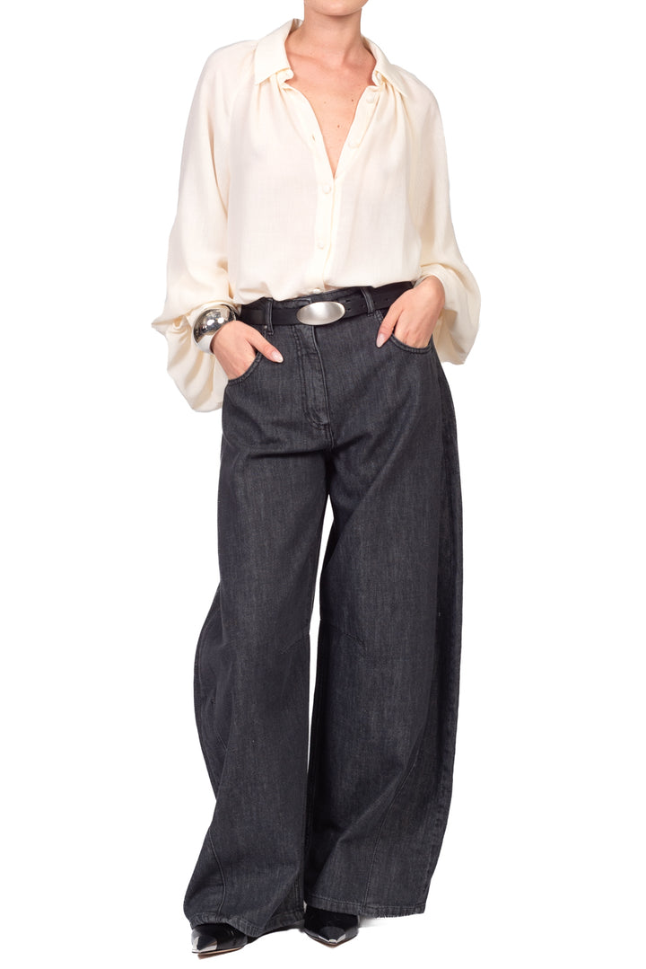 Tensione In - Jeans barrel ampio LOUVRE - denim Art. P314J141Z273
