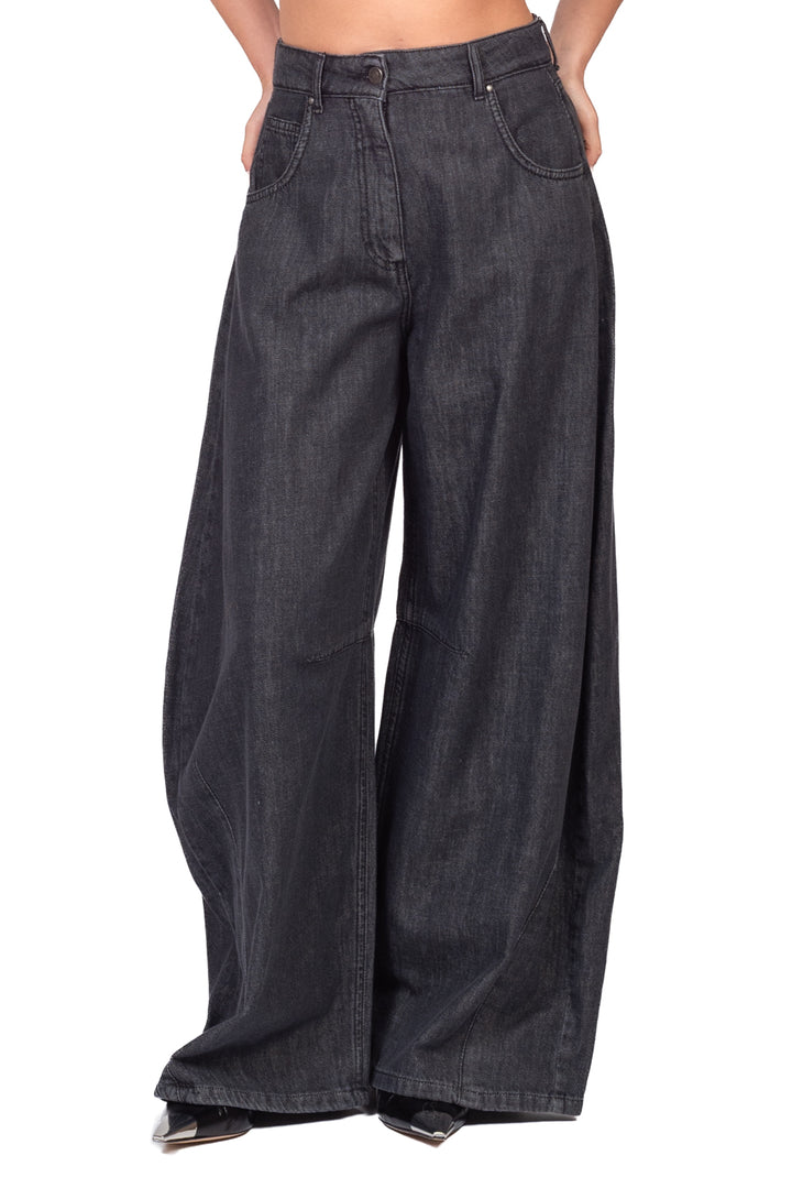 Tensione In - Jeans barrel ampio LOUVRE - denim Art. P314J141Z273