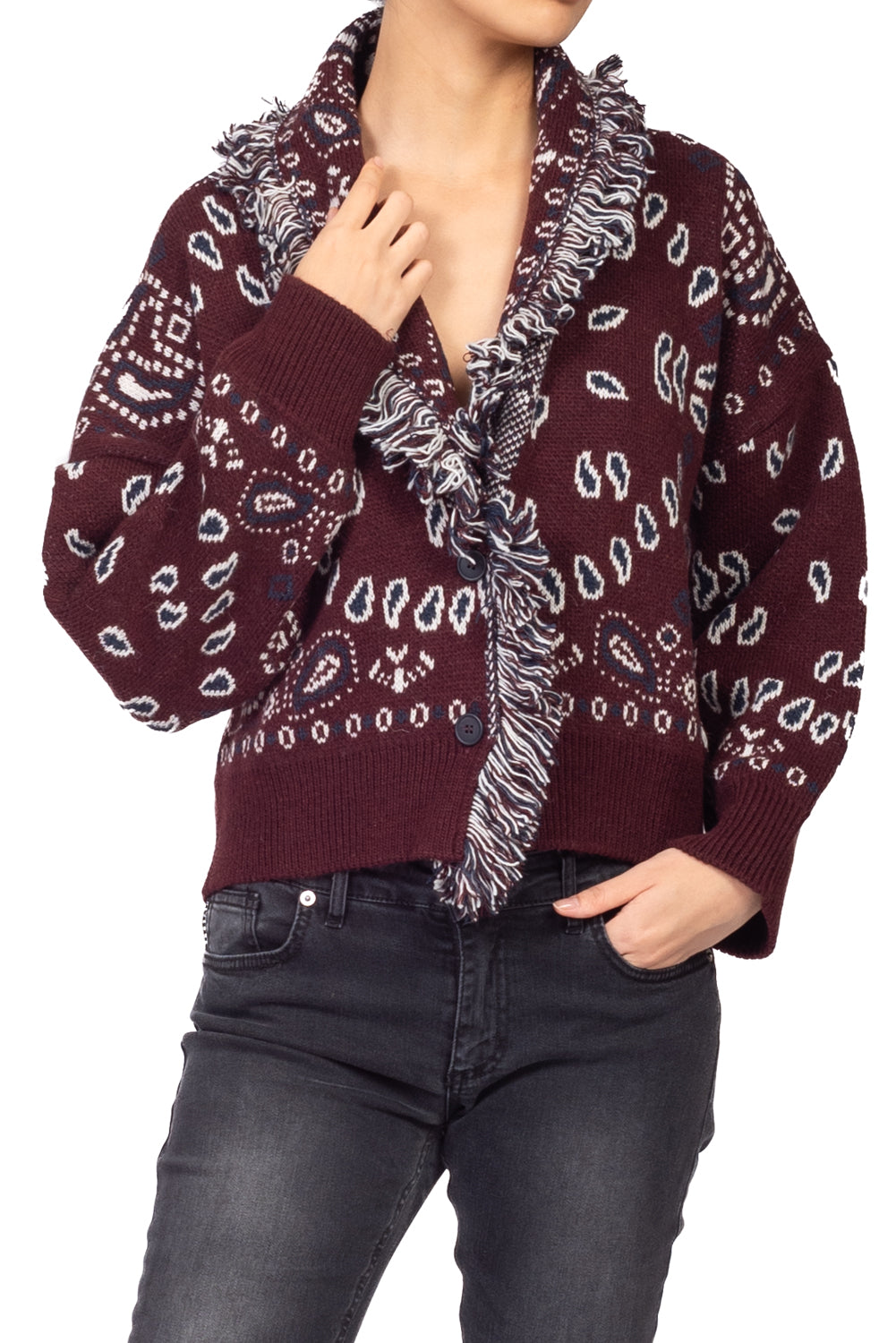 Tensione In - Cardigan fantasia bandana Art. W6HMG84A400