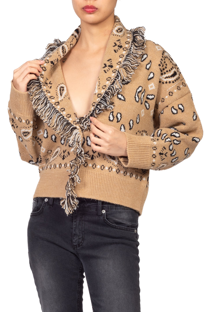 Tensione In - Cardigan fantasia bandana Art. W6HMG84A400
