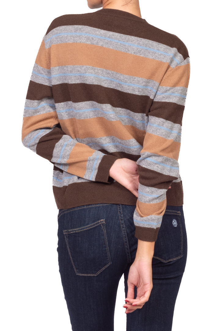Vicolo - Maglia serafino rigata Art. 2AC2129