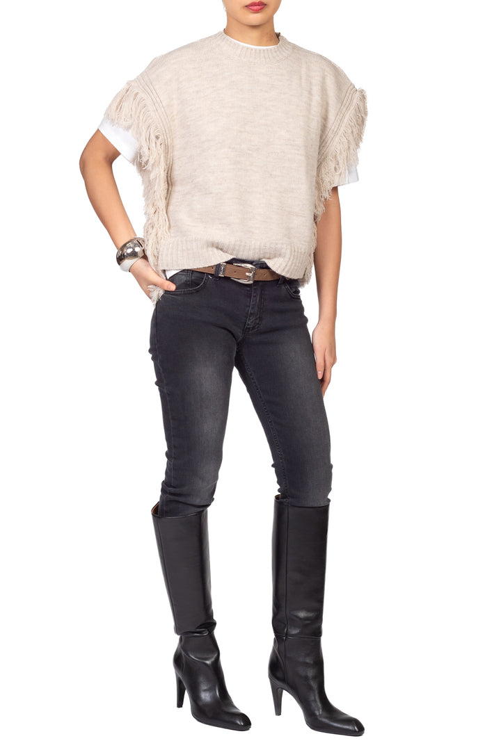 Vicolo - Gilet in maglia sfrangiato Art. 7AC7198