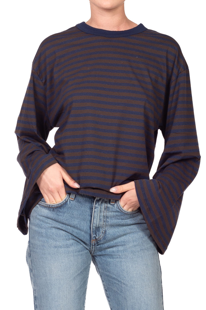 Tensione In - T-shirt rigata manica campana Art. 70099-501-611