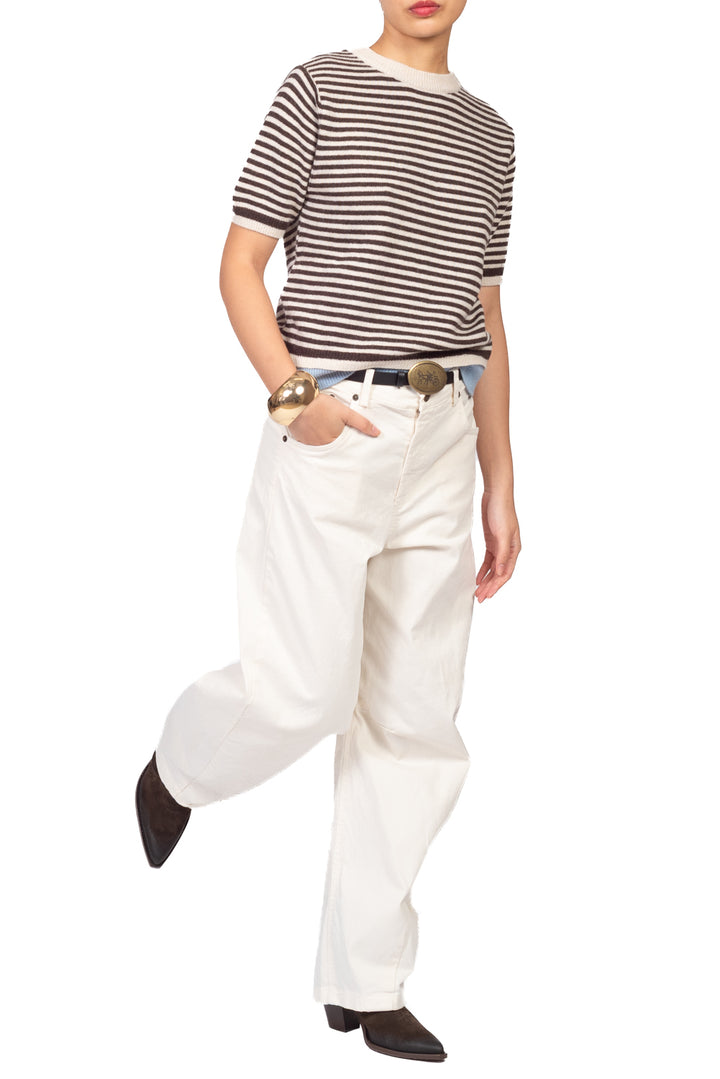 Tensione In - Maglia  rigata mezza manicaArt. D82235AI26