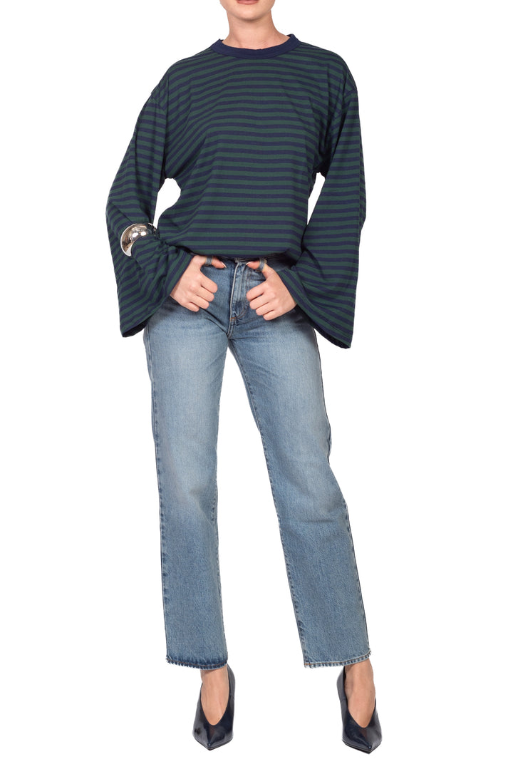 Tensione In - T-shirt rigata manica campana Art. 70099-501-611