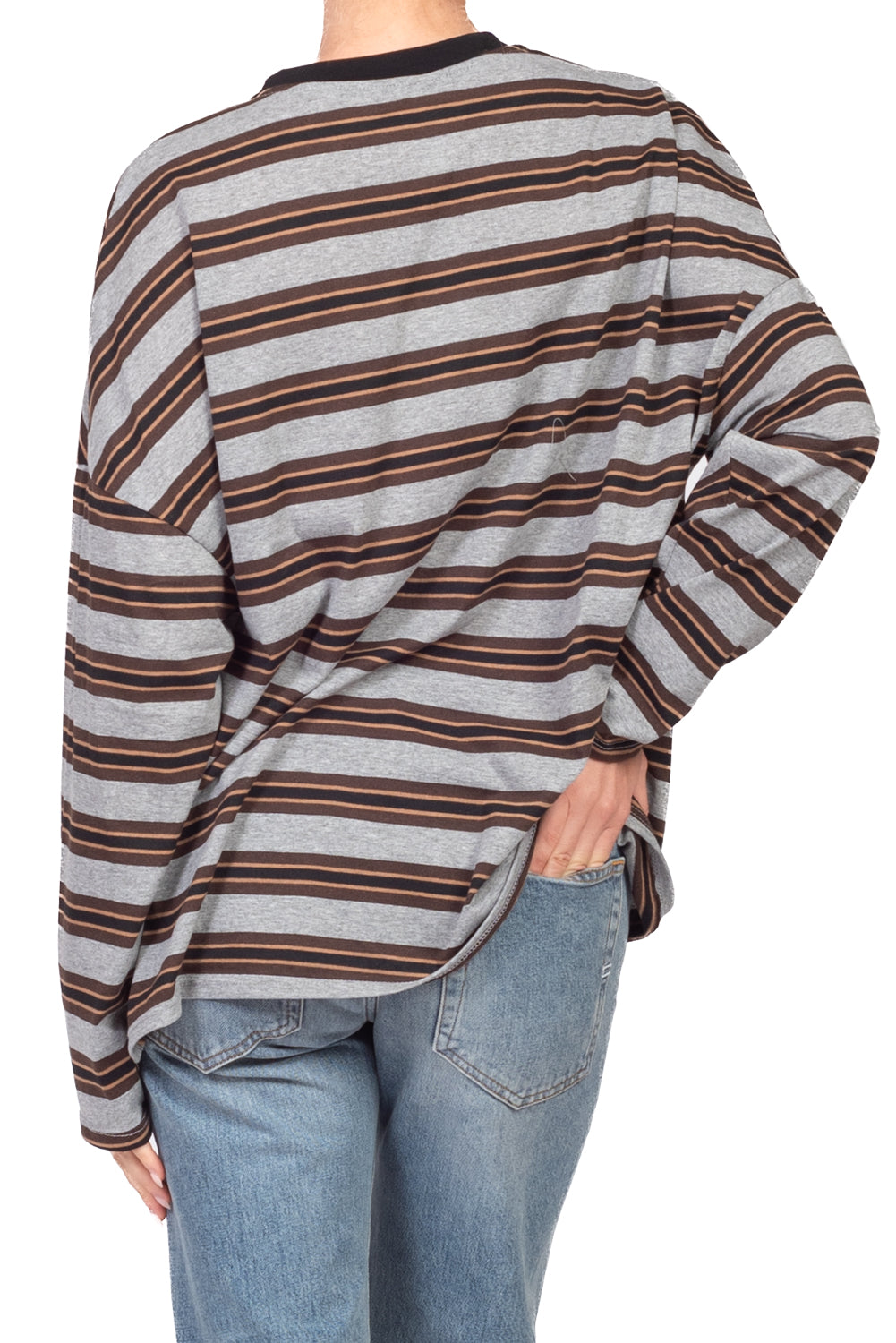 Tensione In - T-shirt rigata manica lunga Art. 30841-684
