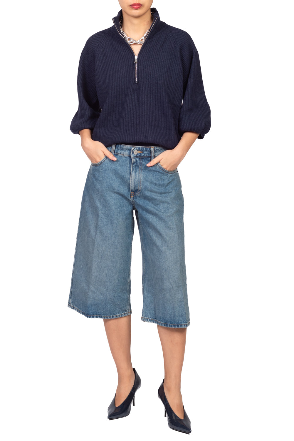Tensione In - Maglia mezzo collo con zip Art. D82217AI26