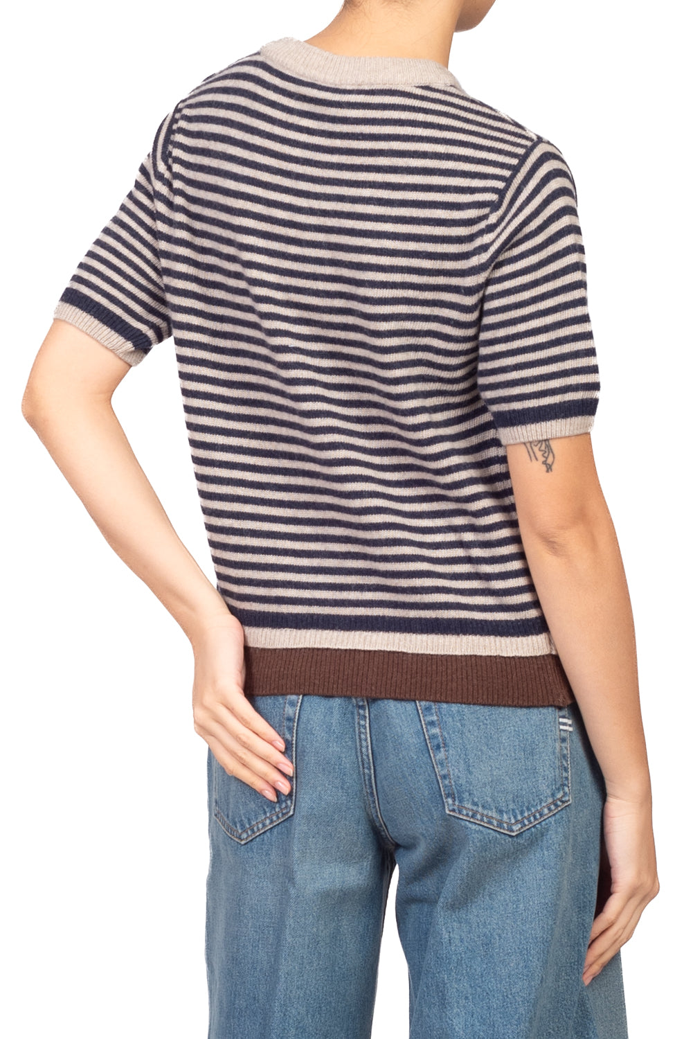 Tensione In - Maglia  rigata mezza manicaArt. D82235AI26