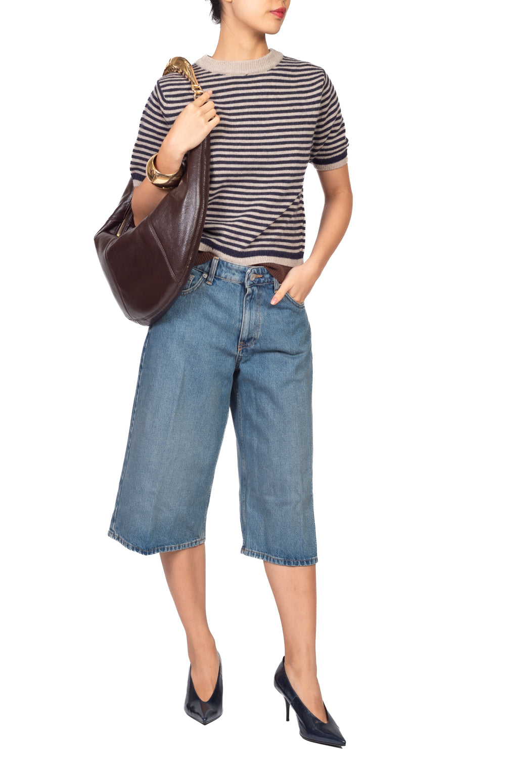 Tensione In - Maglia  rigata mezza manicaArt. D82235AI26