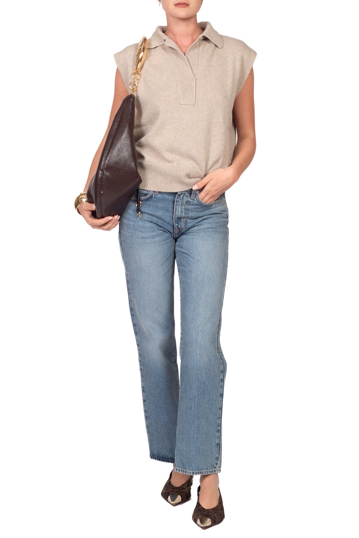 Vicolo - Gilet in maglia con colletto Art. 7AC7022