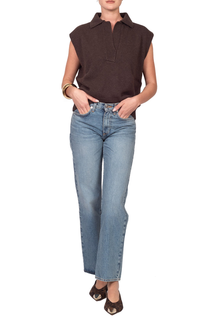Vicolo - Gilet in maglia con colletto Art. 7AC7022