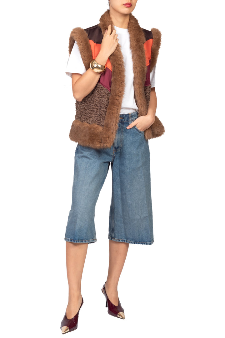 Tensione In - Gilet profili pelliccia Art. 40185