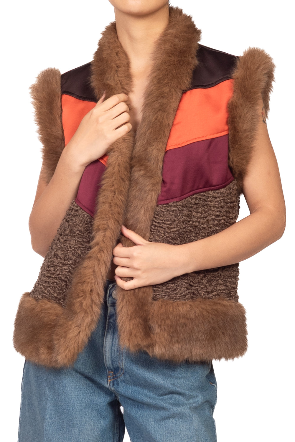 Tensione In - Gilet profili pelliccia Art. 40185