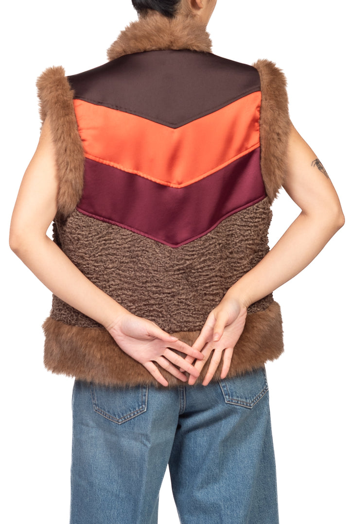 Tensione In - Gilet profili pelliccia Art. 40185