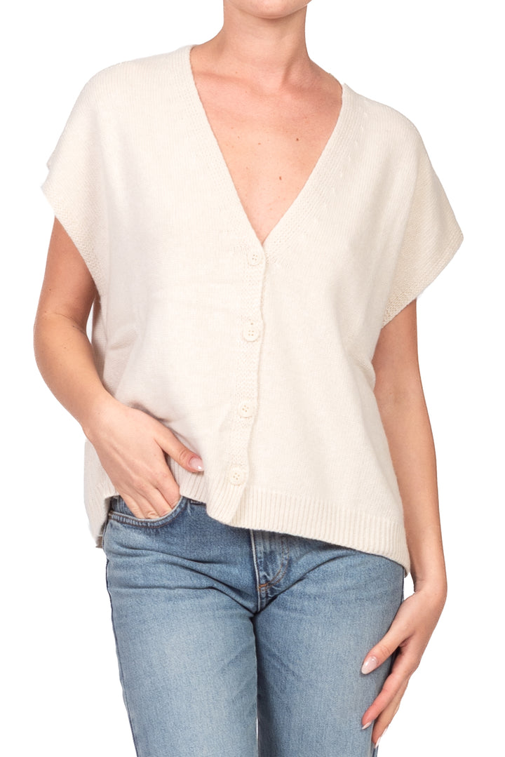 Tensione In - Gilet in maglia con bottoni Art. D82449AI26