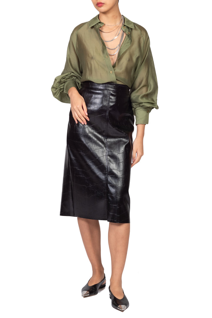 Dixie - Camicia manica palloncino  Art. CFSFWPN